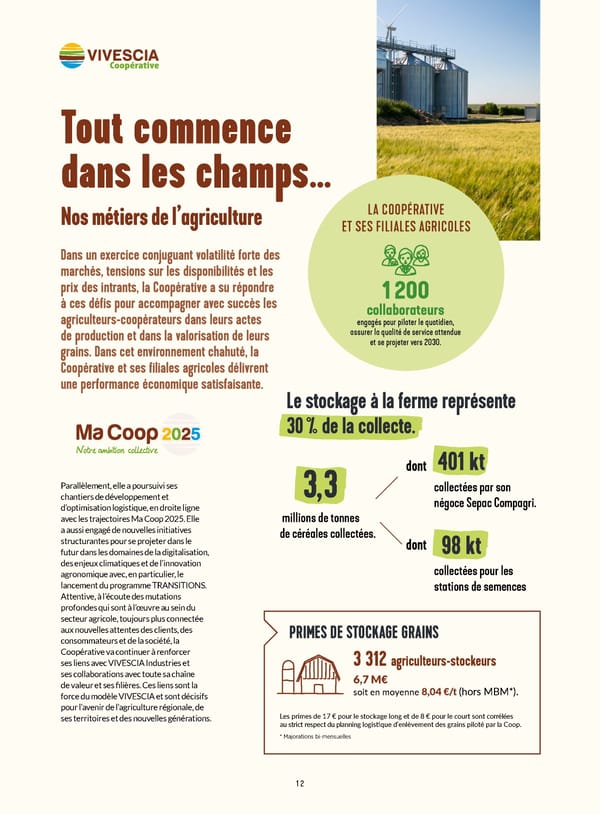 Rapport Intégré du Groupe VIVESCIA | Juillet 2022 - Juin 2023 - Page 14