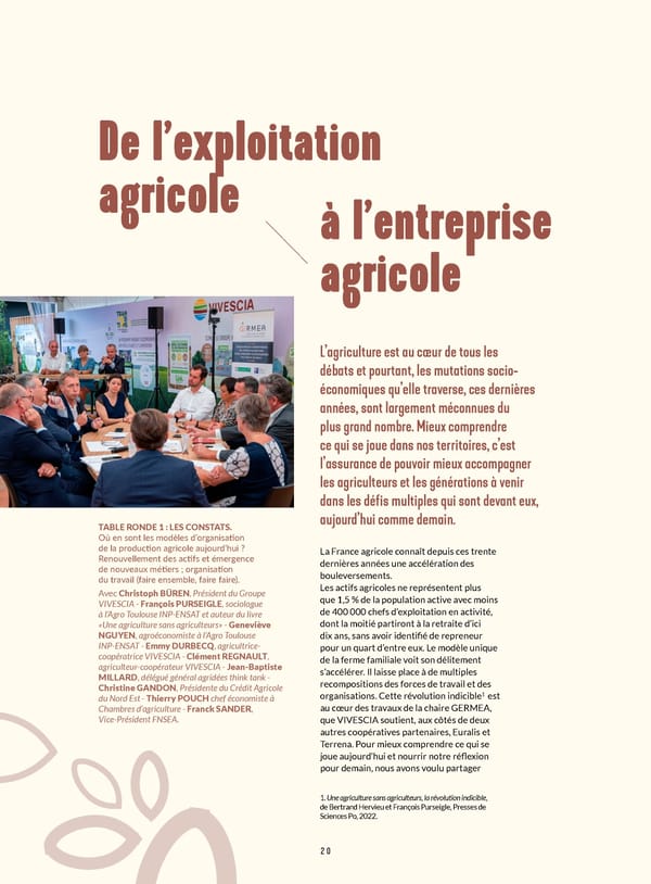 Rapport Intégré du Groupe VIVESCIA | Juillet 2022 - Juin 2023 - Page 22