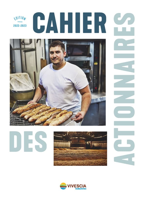 Cahier des actionnaires de VIVESCIA Industries  | Edition 2022 - 2023 - Page 1