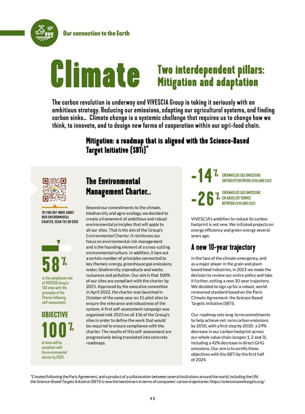 Integrated Report VIVESCIA Group | July 2022 - June 2023 - Page 42