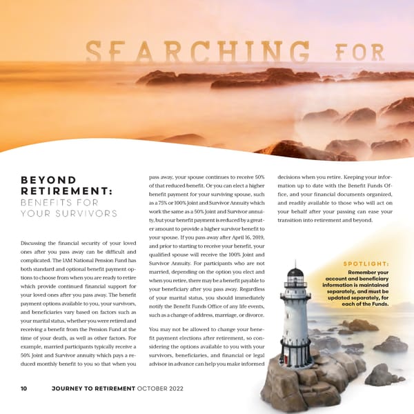 Journey to Retirement Magazine - Page 12