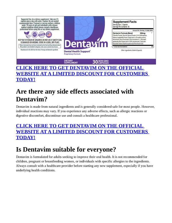 Dentavim [TOP RATED] “Reviews” Genuine Expense? - Page 2