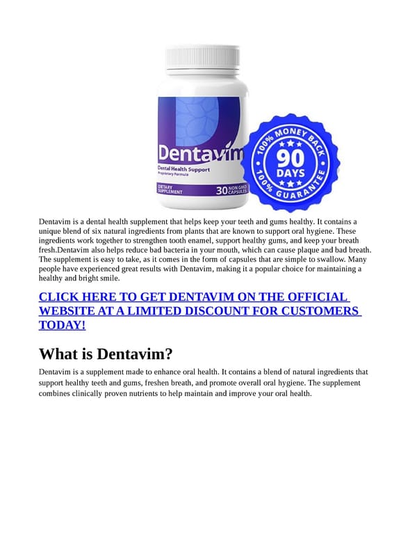 Dentavim — [TOP REVIEWS] “PROS OR CONS” HYPE & HEALTH BALANCE? - Page 1