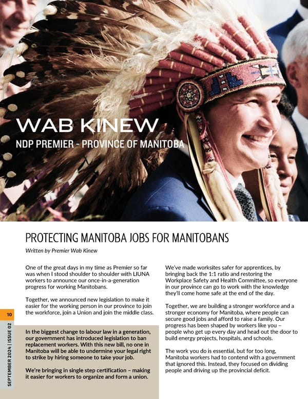 LIUNA Western Canada Sub-Region Indigenous Magazine 2024. - Page 12