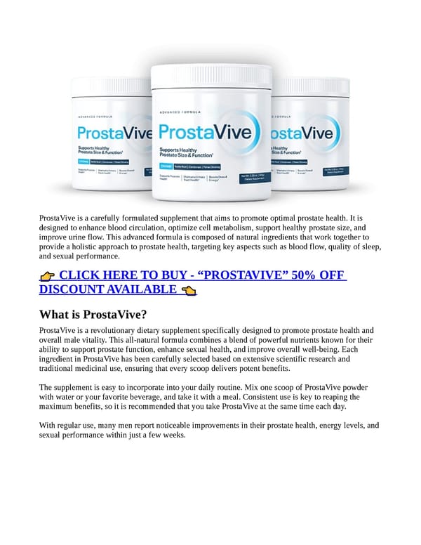 PROSTAVIVE - REVIEWS, PRICE, SCAM OR LEGIT? - Page 1