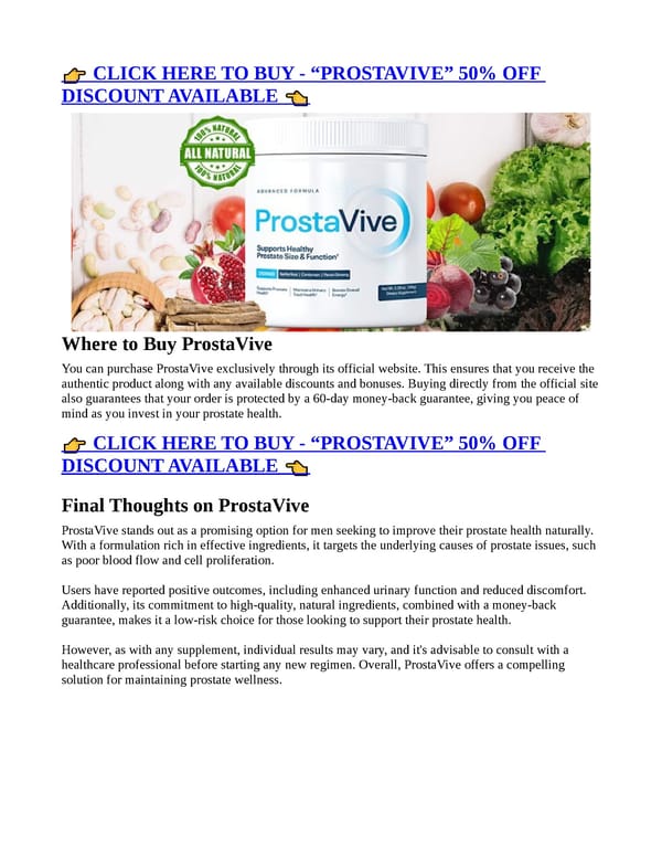 ProstaVive - [TOP 5 Reasons!] With PRICE? - Page 6