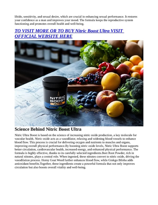 Nitric Boost Ultra CLINICALLY PROVEN You Must Need To Know!!!! - Page 3