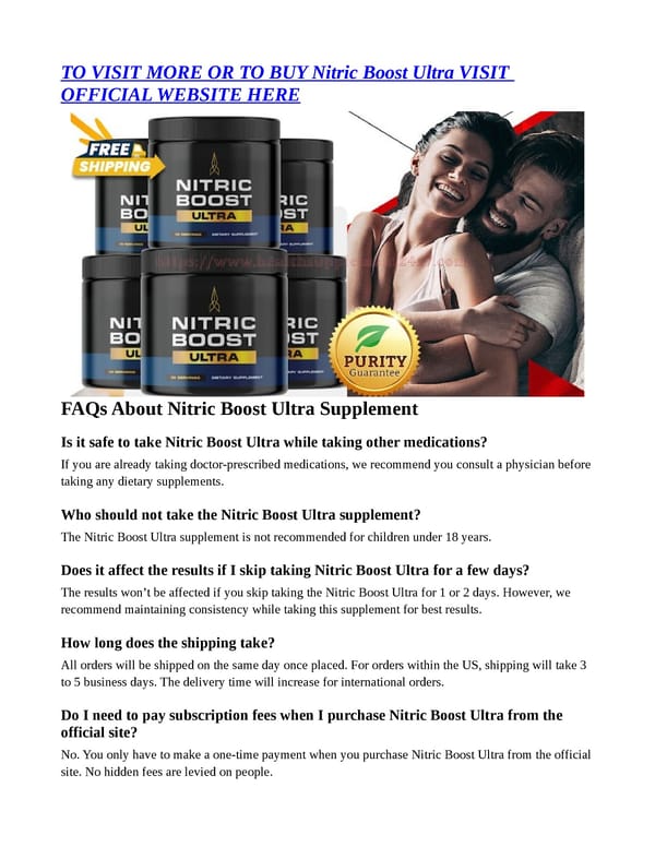 Nitric Boost Ultra CLINICALLY PROVEN You Must Need To Know!!!! - Page 9