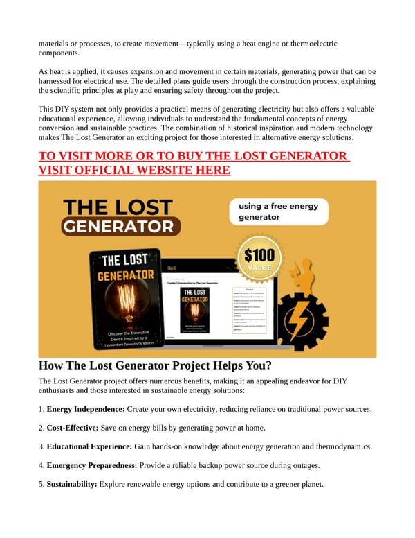 The Lost Generator - [TOP 5 Reasons!] With PRICE? - Page 4