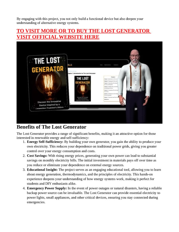 The Lost Generator - [TOP 5 Reasons!] With PRICE? - Page 5