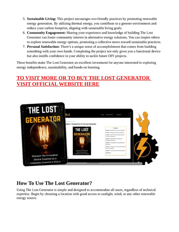 The Lost Generator - [TOP 5 Reasons!] With PRICE? - Page 6