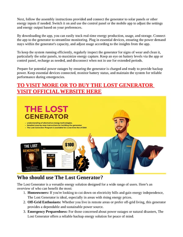 The Lost Generator - [TOP 5 Reasons!] With PRICE? - Page 7