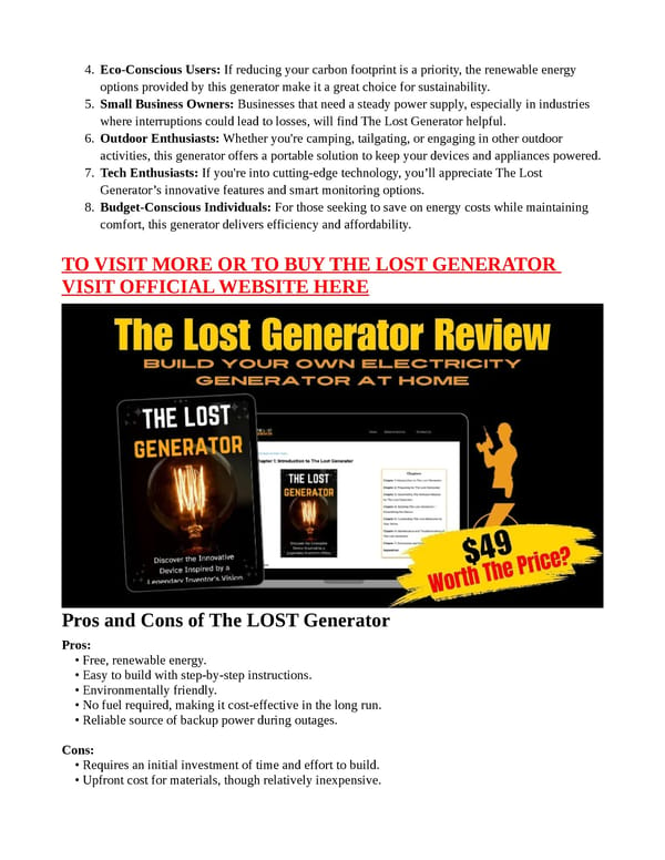 The Lost Generator - [TOP 5 Reasons!] With PRICE? - Page 8