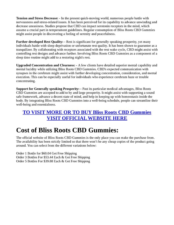 Bliss Roots CBD Gummies (USER GUIDE) "STEP BY STEP INFO" HOW TO USE? READ FULL ARTICLE! - Page 4