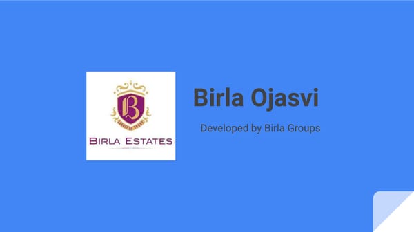 Birla Ojasvi Development Overview - Page 1