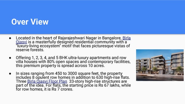 Birla Ojasvi Development Overview - Page 2