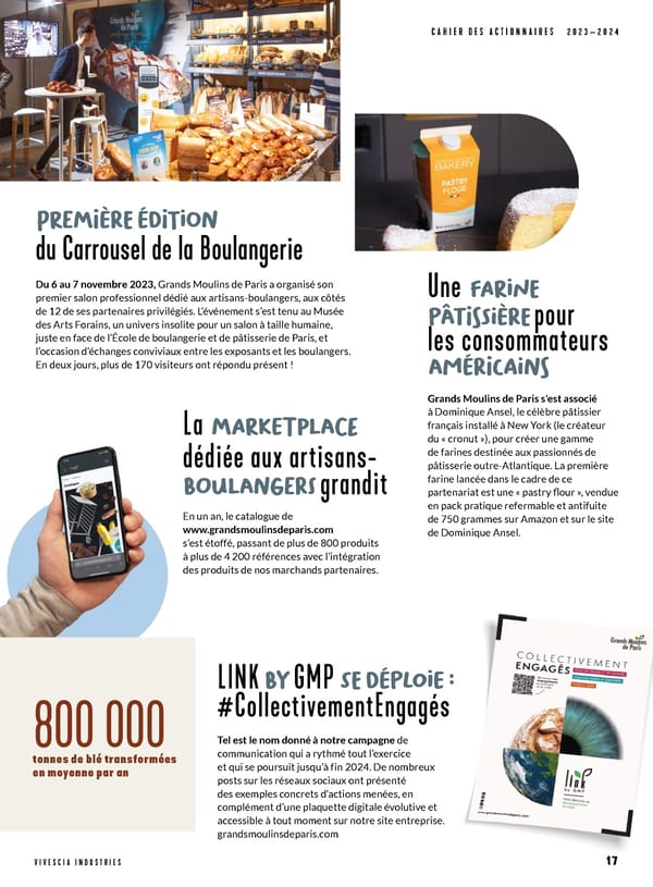 Cahier des actionnaires de VIVESCIA Industries | Edition 2023 - 2024 - Page 17