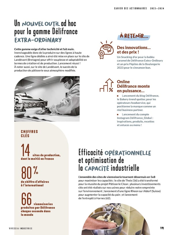 Cahier des actionnaires de VIVESCIA Industries | Edition 2023 - 2024 - Page 19