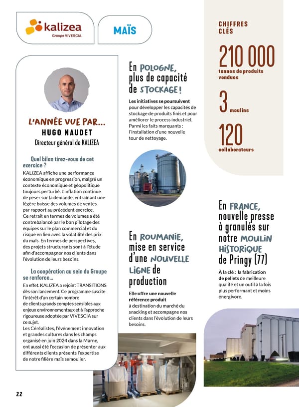 Cahier des actionnaires de VIVESCIA Industries | Edition 2023 - 2024 - Page 22