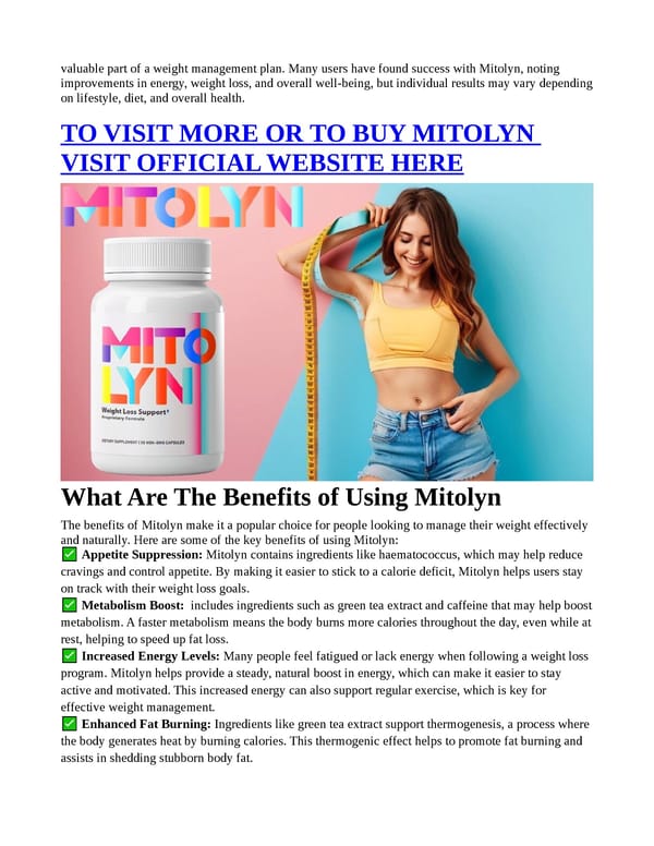 MITOLYN REVIEWS – REAL OR FAKE PROBIOTIC WEIGHT LOSS SUPPLEMENT? - Page 3