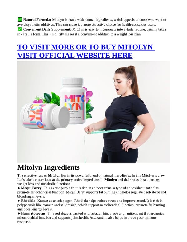 MITOLYN REVIEWS – REAL OR FAKE PROBIOTIC WEIGHT LOSS SUPPLEMENT? - Page 4