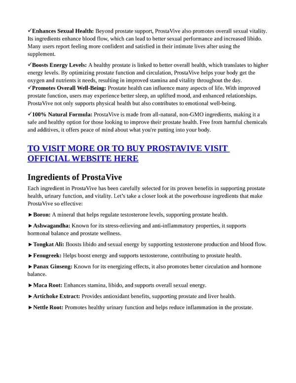 ProstaVive [TOP REASONS] “Reviews” Genuine Expense? - Page 4