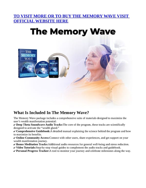 The Memory Wave [TOP RATED] “Reviews” Genuine Expense? - Page 4