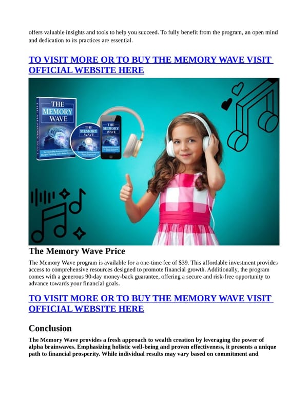 The Memory Wave [TOP RATED] “Reviews” Genuine Expense? - Page 6