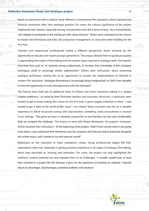 Celluloid Connections: Cultivating creative skills through analogue film and musical collaboration - Page 14