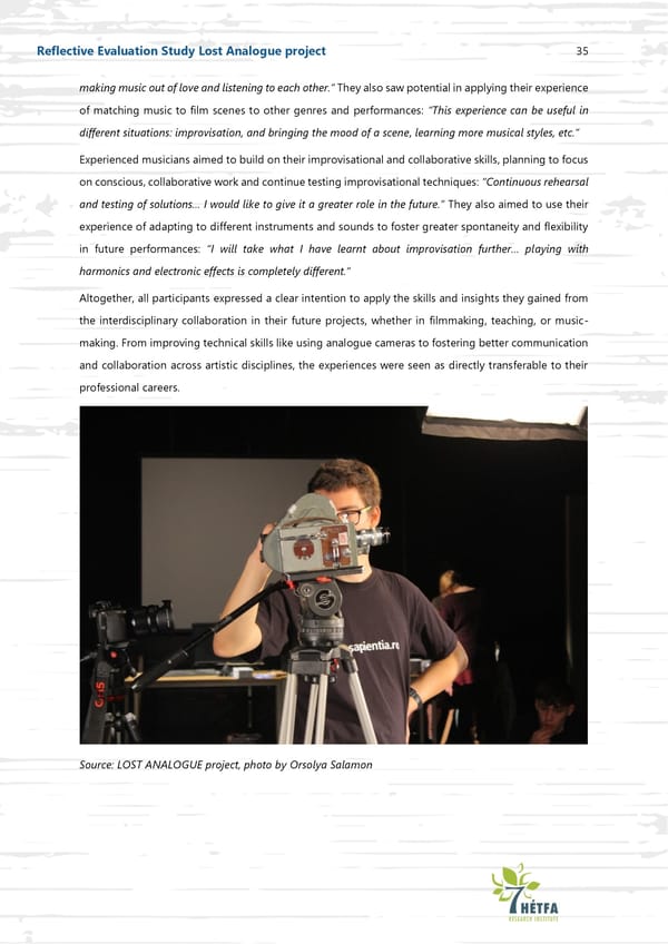 Celluloid Connections: Cultivating creative skills through analogue film and musical collaboration - Page 36