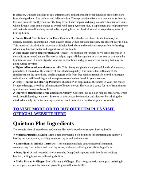 Quietum Plus (PROS OR CONS) — Really Work? - Page 3