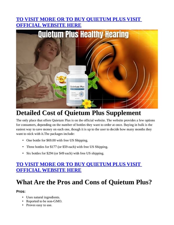 Quietum Plus (PROS OR CONS) — Really Work? - Page 6