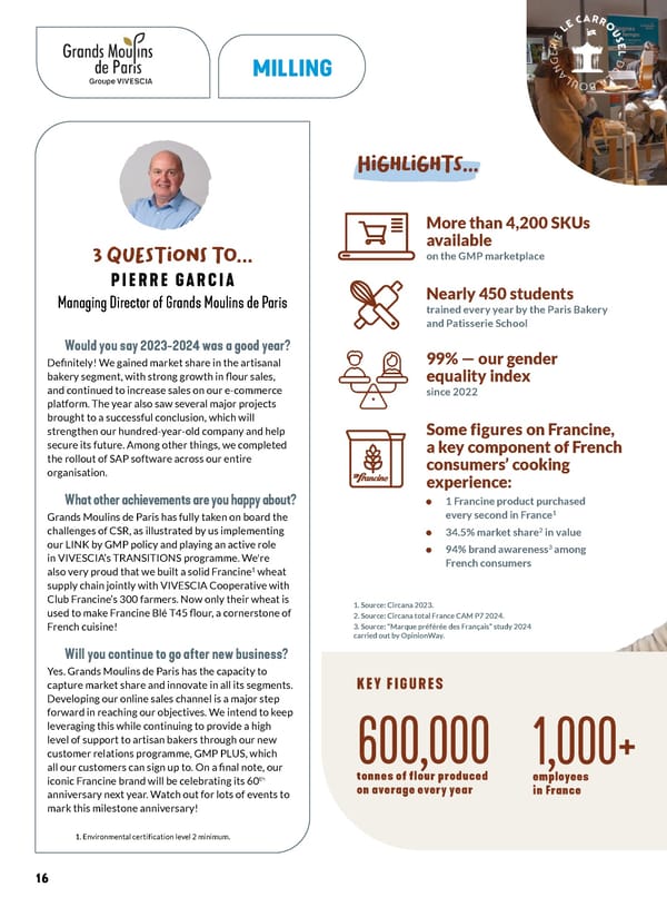 VIVESCIA Industries Shareholders' Newsletter 2023-2024 - Page 16