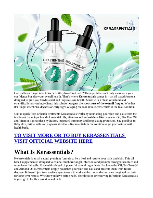 Kerassentials (IMPORTANT WARNING!!) Does It no Any Trick? - Page 1