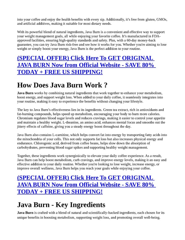 Java Burn [DOES IT WORK] HONEST REVIEW FOR THE PEOPLE - Page 2