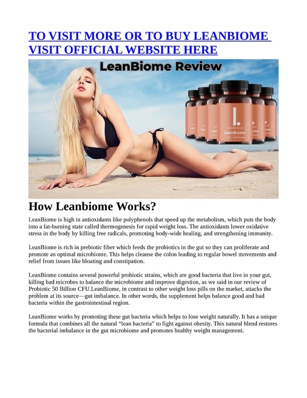 LeanBiome (SCAM OR LEGIT EXPERIENCE) “Reviews” Genuine? - Page 2