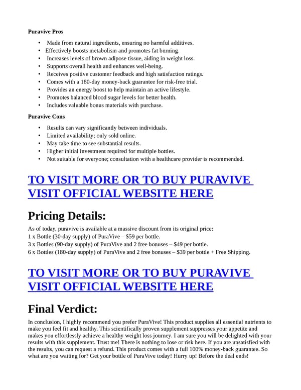 Puravive [SCAM OR LEGIT] MUST READ Buy! Update 2025 - Page 6