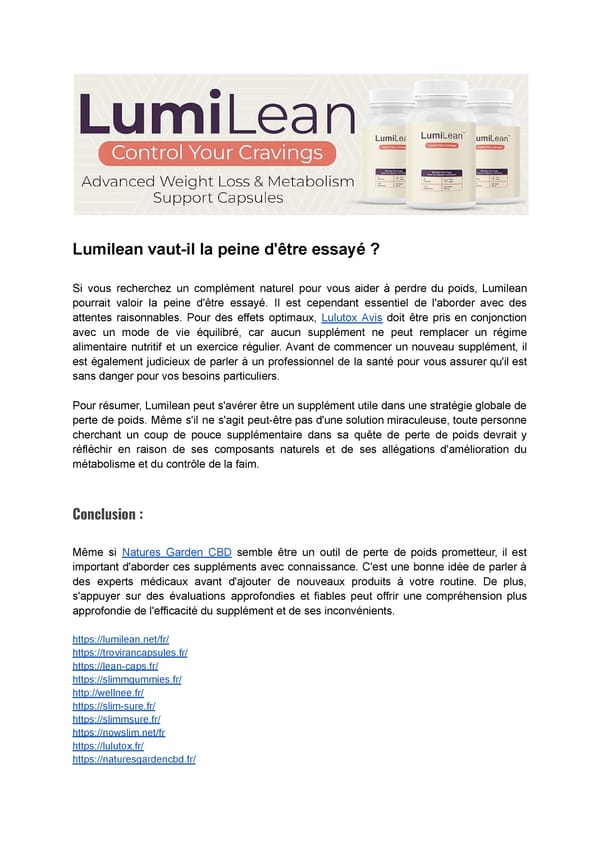 Lumilean: Avis, Ingrédients, Prix, Utilisations et Acheter - Page 3