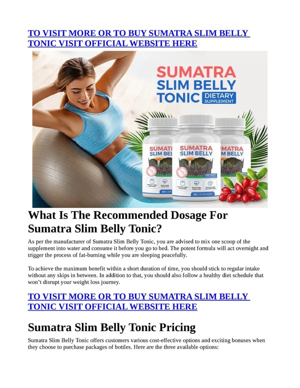 SUMATRA SLIM BELLY TONIC REVIEWS – REAL OR FAKE PROBIOTIC WEIGHT LOSS SUPPLEMENT? - Page 5