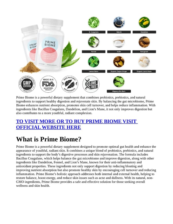 Prime Biome : [TOP 5 Reasons!] Why We're Your Best Choice? - Page 1