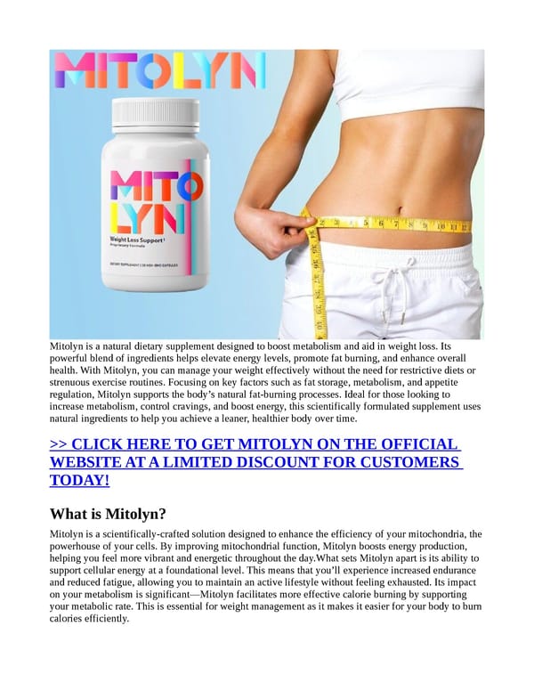 Mitolyn [TRICK ALERT] Read Before Buying! - Page 1