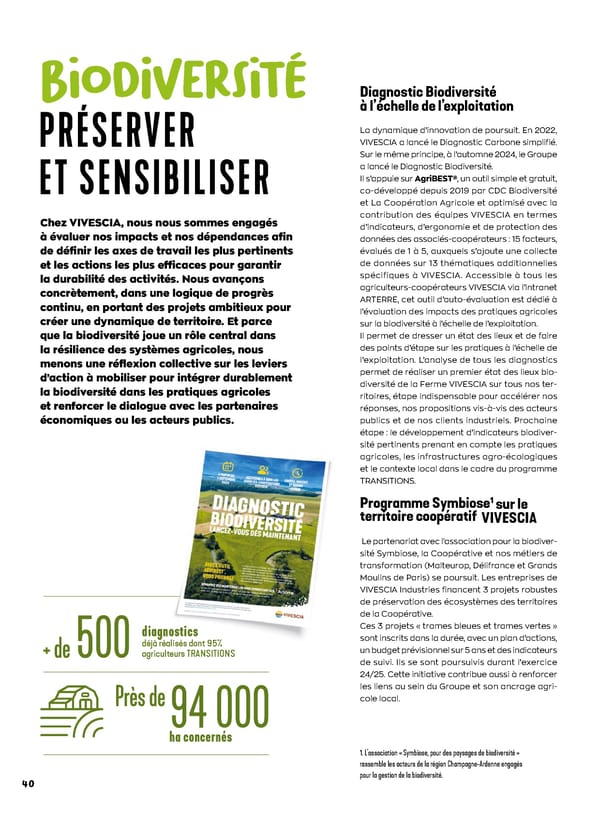 GRAINS - Rapport intégré 2024-2025 du Groupe VIVESCIA - Page 42