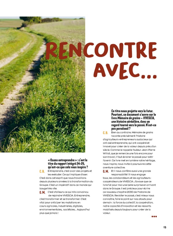 Rapport intégré du Groupe VIVESCIA 2024-2025 - Page 15