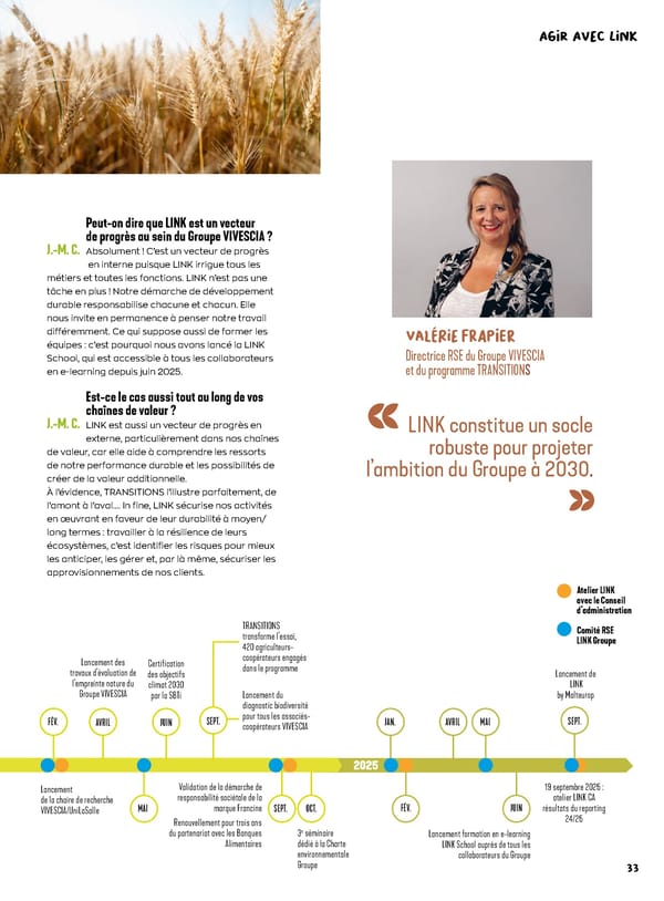 Rapport intégré du Groupe VIVESCIA 2024-2025 - Page 35