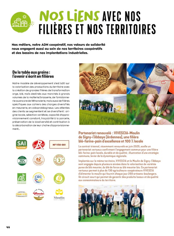 Rapport intégré du Groupe VIVESCIA 2024-2025 - Page 48