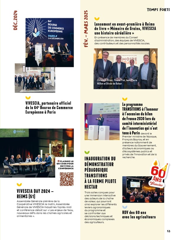 Rapport intégré du Groupe VIVESCIA 2024-2025 - Page 55