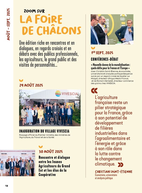 Rapport intégré du Groupe VIVESCIA 2024-2025 - Page 60