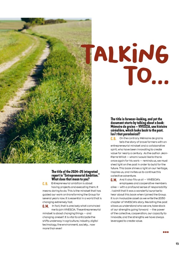 Entrepreneurial Ambition - VIVESCIA Integrated Report 2024-2025 - Page 15