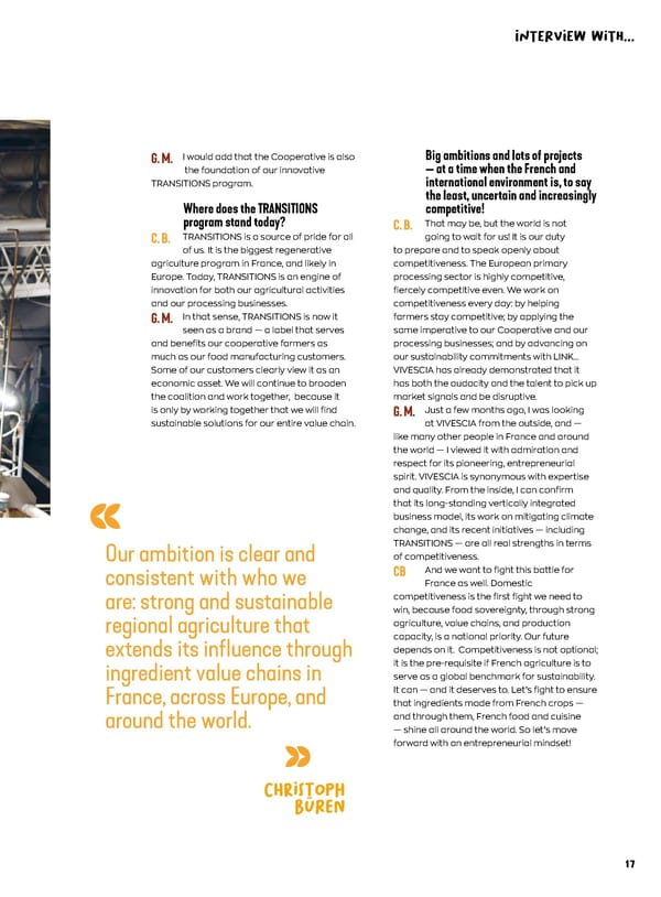 Entrepreneurial Ambition - VIVESCIA Integrated Report 2024-2025 - Page 19