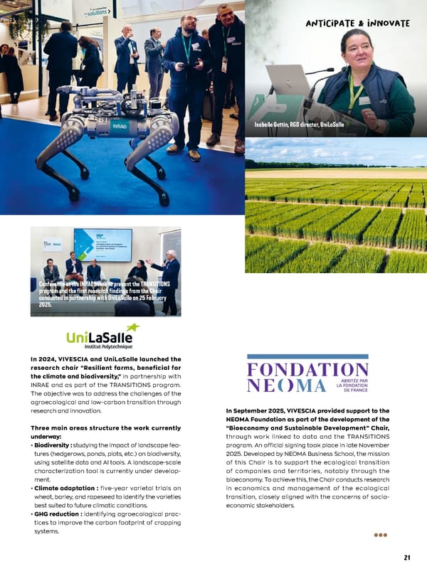 Entrepreneurial Ambition - VIVESCIA Integrated Report 2024-2025 - Page 23